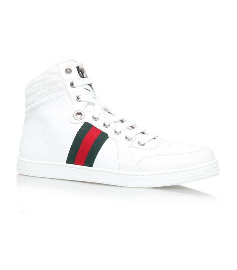 gucci white hi tops|Gucci high tops men's.